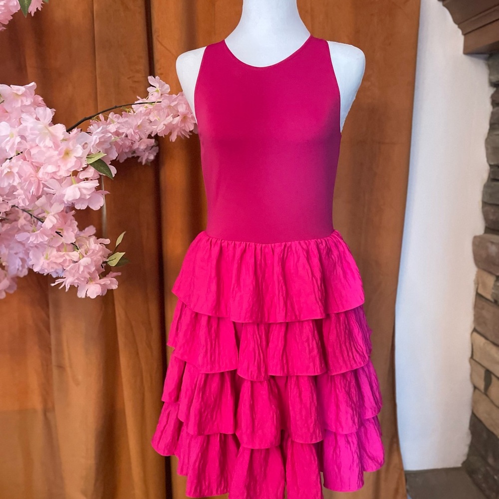 RACHEL Rachel Roy Fuchsia Sleeveless Dress